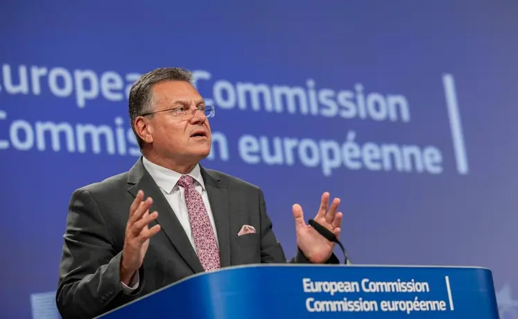 Maroš Šefcovic, commissaire au commerce et à la sécurité économique, et commissaire aux relations interinstitutionnelles et à la transparence  