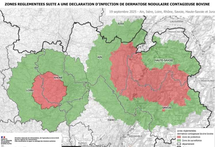 Zones réglementées pour la DNC