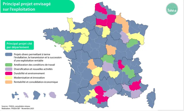 Carte des projets des agriculteurs 