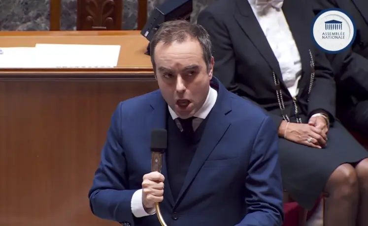   Sébastien Lecornu le 16 décembre devant l’Assemblée nationale  