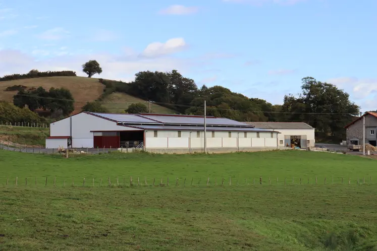 Bâtiment d'élevage bovin en Nouvelle Aquitaine
