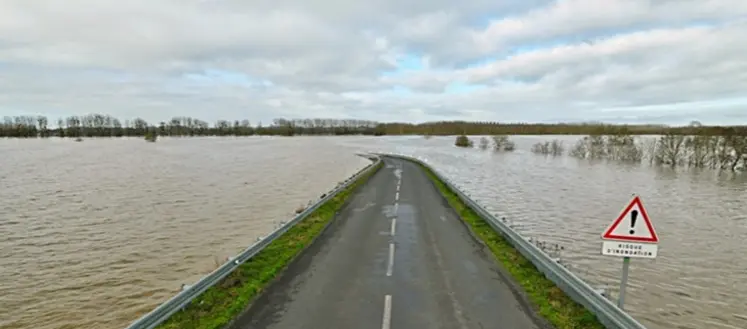 route inondée