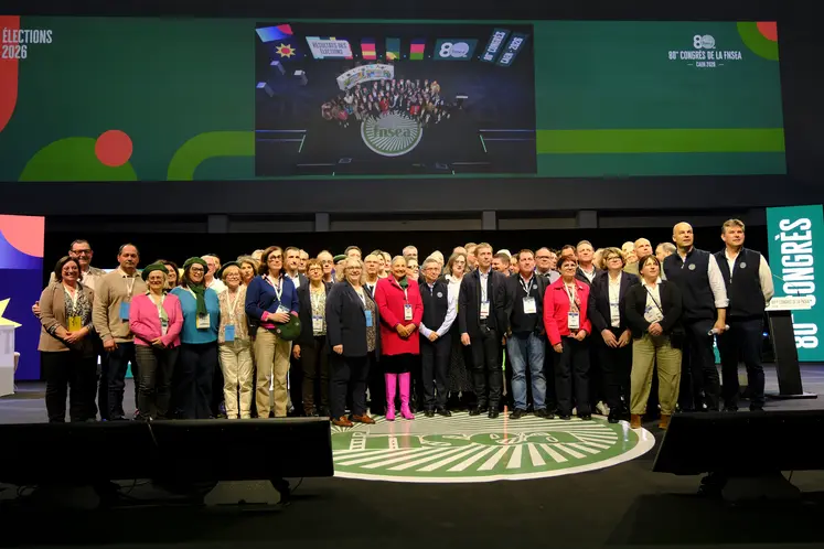 Le nouveau conseil d'administration de la FNSEA élu congrès de Caen le1er avril 2026.
