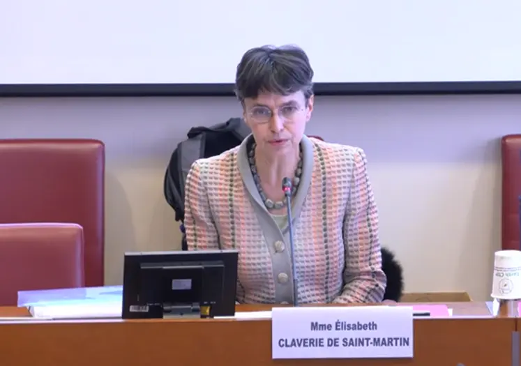 La future directrice générale de l'Anses Élisabeth Claverie de Saint-Martin auditionnée par la commission des Affaires sociales de l’Assemblée nationale.