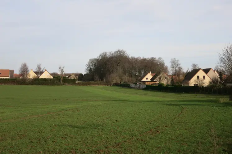 Lotissement en bordure de champs en Bretagne 