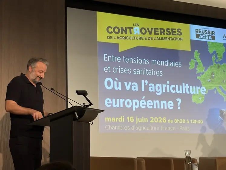 Le sociologue au CEVIPOF – Sciences Po Pierre-Henri Bono lors des Controverses 2026 organisées par le groupe Réussir. 