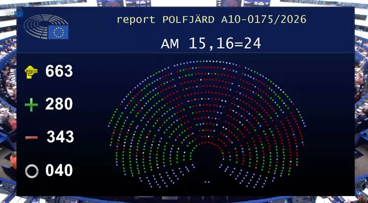 Issu des votes des eurodéputés du Parlement pour l’amendement 24 du texte de compromis final sur les NGT. 