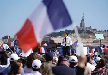 Emmanuel Macron en meeting à Marseille