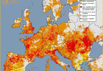 Situation de sécheresse en Europe