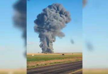 Explosion et incendie d'une ferme laitière au Texas