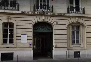 Façade de l'immeuble parisien de Chambres d'agriculture France