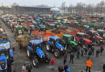 Manifestation agricole avec tracteurs le 24 janvier