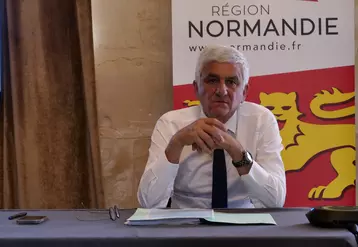 Hervé Morin, président de la Région Normandie à Caen.