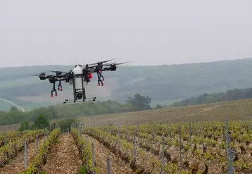 proposition loi recours au drone pour épandage pesticides