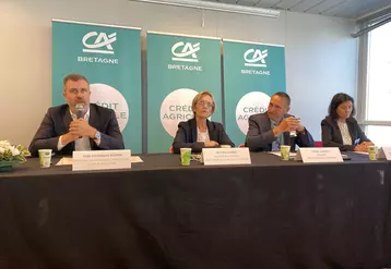 Conférence de presse du Crédit Agricole de Bretagne au salon Space à Rennes