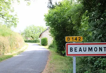 pannée d'entrée de ville beaumont