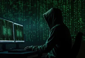 Hacker devant un ordinateur   