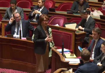 Annie Genevard, le 12 février lors de l’examen par le Sénat du projet de loi d’orientation agricole.