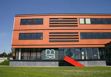 Le siège de la MSA de Maine-et-Loire à Beaucouzé.  