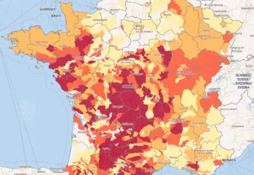 Carte de la situation des eaux superficielles au 1er septembre 2025