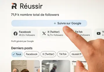 Mode d'emploi pour suivre Reussir.fr sur Google Discover