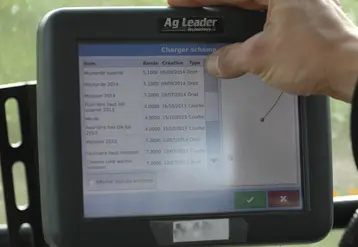GPS agricole dans un tracteur 