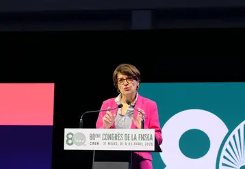 Annie Genevard, ministre de l'Agriculture, au congrès de la FNSEA à Caen