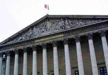 Bâtiment de l'Assemblée Nationale à Paris. 