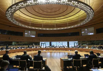 Les ministres des finances de l'UE réunis le 12 juin au Conseil de l'UE à Luxembourg. 
