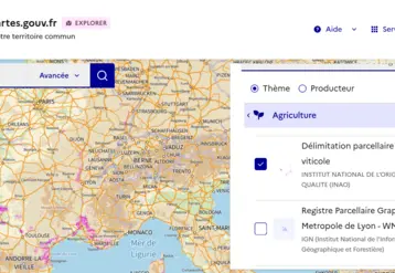 carte de france avec annotations