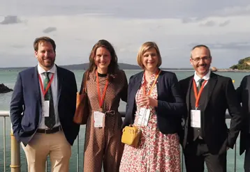 Une partie de la délégation des lauréats Nuffield 2024 lors du CSC Brésil 2024.