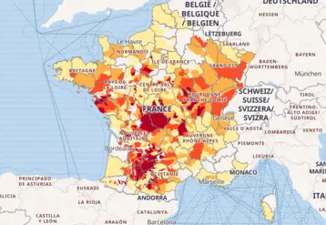 Carte de la situation des eaux superficielles au 3 juillet 2026