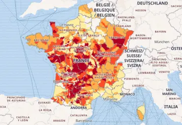 Carte de la situation des eaux superficielles en France au 17 juillet 2026