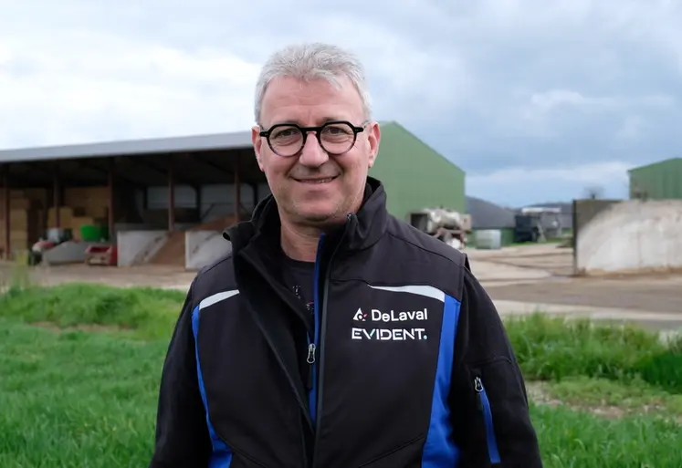 <em class="placeholder">Fabrice Guillet, l'un des quatre associés du Gaec Monchemin : « En cumulant l’arrivée du méthaniseur dans notre système et l’introduction de légumineuses dans les ...</em>