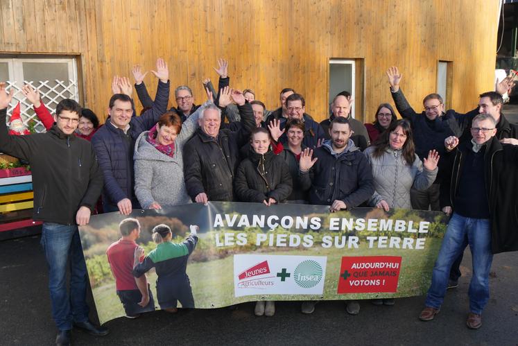Election Chambre d'agriculture d'Indre-et-Loire "avançons ensemble les pieds sur terre" UDSEA37-JA37