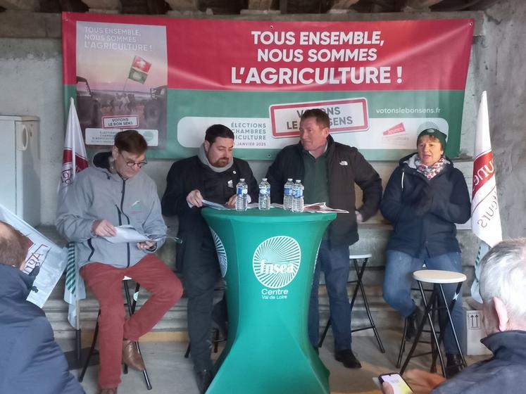 « À la FNSEA et à JA, on se bat pour sécuriser les prix, mais un soutien fort à l'agriculture est indispensable », ont insisté les représentants des syndicats nationaux.