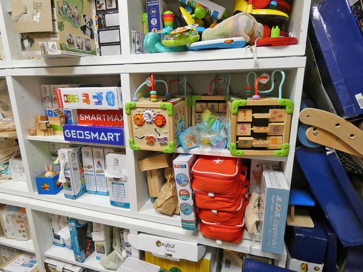 La start-up offre un large choix de jeux et jouets, pour tous les âges. Un jeu peut être loué par une trentaine de famille dans l'année. ©C.T