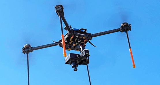 Drone utilisé par Abelio pour repérer les adventices, service de désherbage ciblé proposé par la Chambre d’agriculture de l’Aisne.