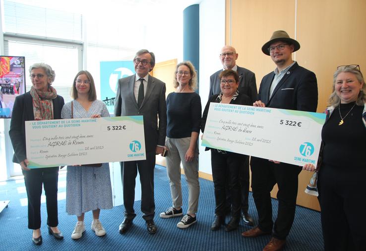 Les associations Agoraé rouennaise et havraise ont chacune reçu 5 322 euros de la part des élus départementaux.
