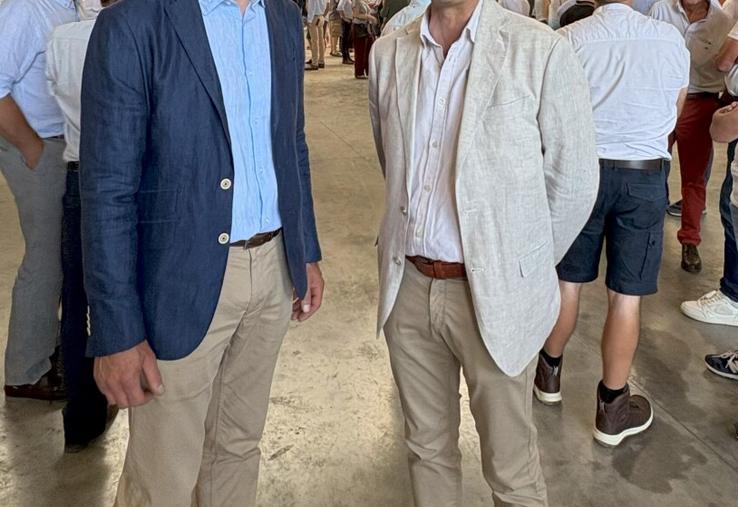 Olivier Quevilly (à droite) remplace Gabriel Benard à la présidence d'AgyLin