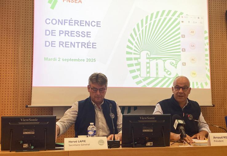Conférence de rentrée de la FNSEA le 2 septembre.