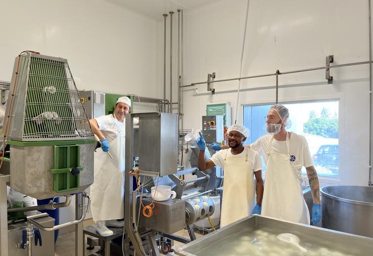 La mozzarella de Fabio et son équipe ont su séduire les locaux, professionnels comme particuliers.