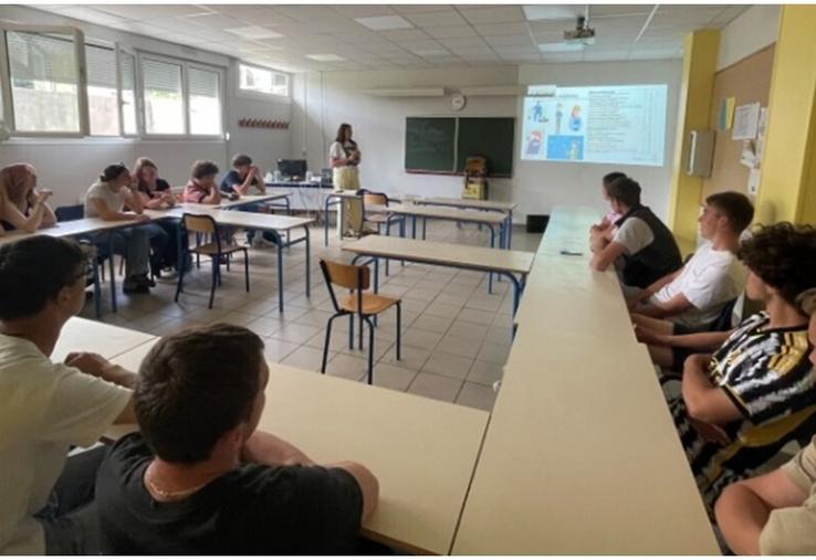 Intervention auprès de lycéens au lycée agricole de Sées.