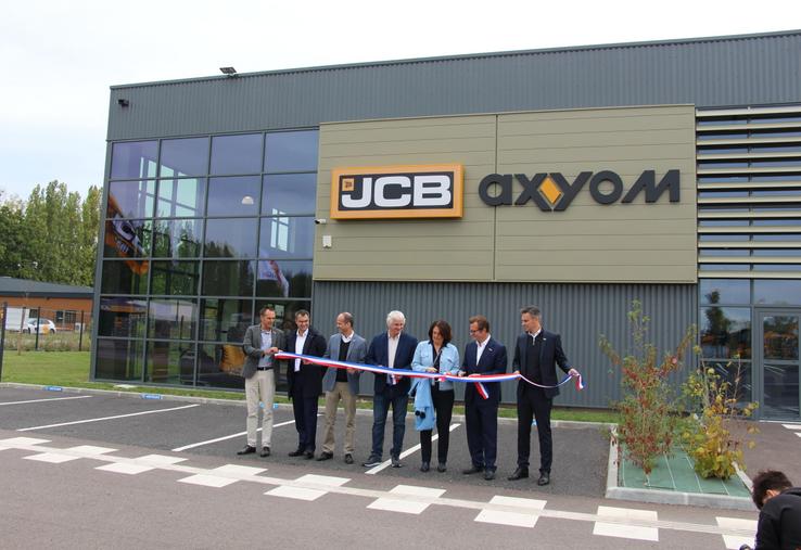 Georges Bamford a inauguré les nouveaux locaux du groupe Axyom à Oissel.