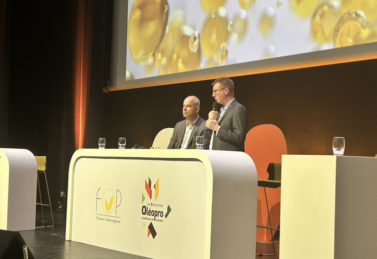 Arnaud Rousseau, président de la FNSEA (et ancien président de la Fop), et Benjamin Lammert, président de la FOP.