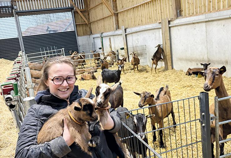Eugénie Carpentier a suivi un parcours en production animale avant de se lancer dans l’élevage caprin.