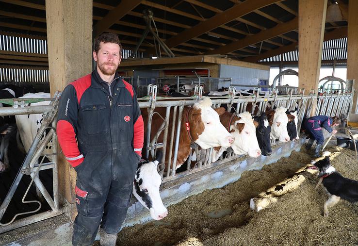  Moïse Pérard est actif pour faire perdurer l’élevage laitier dans la Marne.