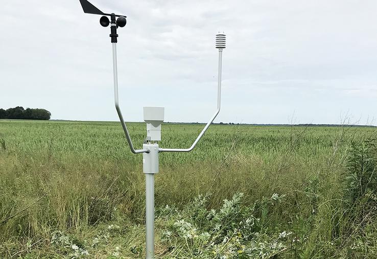 Les stations météo connectées donnent accès à des indicateurs agronomiques, aidant l’agriculteur à piloter les semis, la fertilisation, l’irrigation, la protection de ses cultures, etc. 