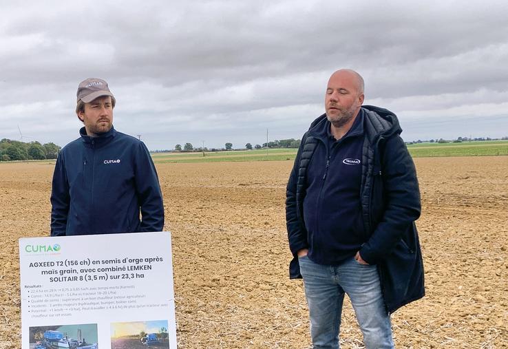 Gauthier Savalle et Damien Cousin ce 9 octobre à Graveron-Sémerville.
