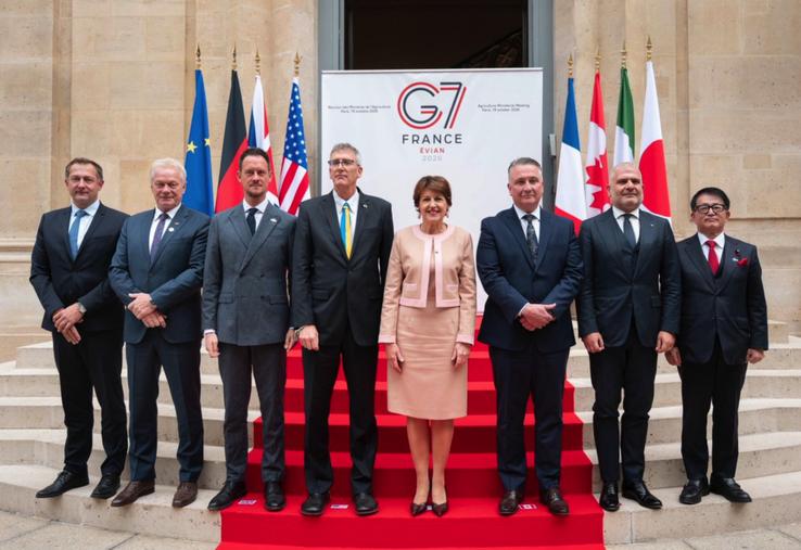 Réunis à Paris le 19 octobre, les ministres de l'Agriculture du G7 misent sur une souveraineté alimentaire durable.